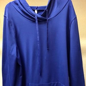 Fabletics XL Royal Blue hoodie dress